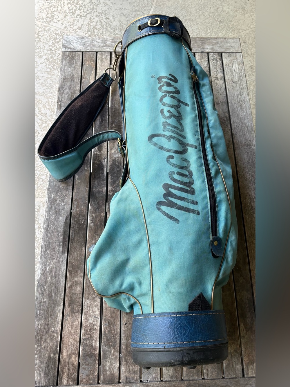 Vintage McGregor Teal Golf Bag with Shoulder Strap